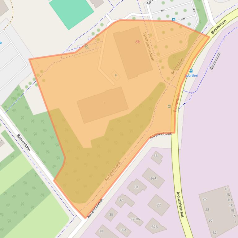 Kaart van postcodegebied 4715SM.