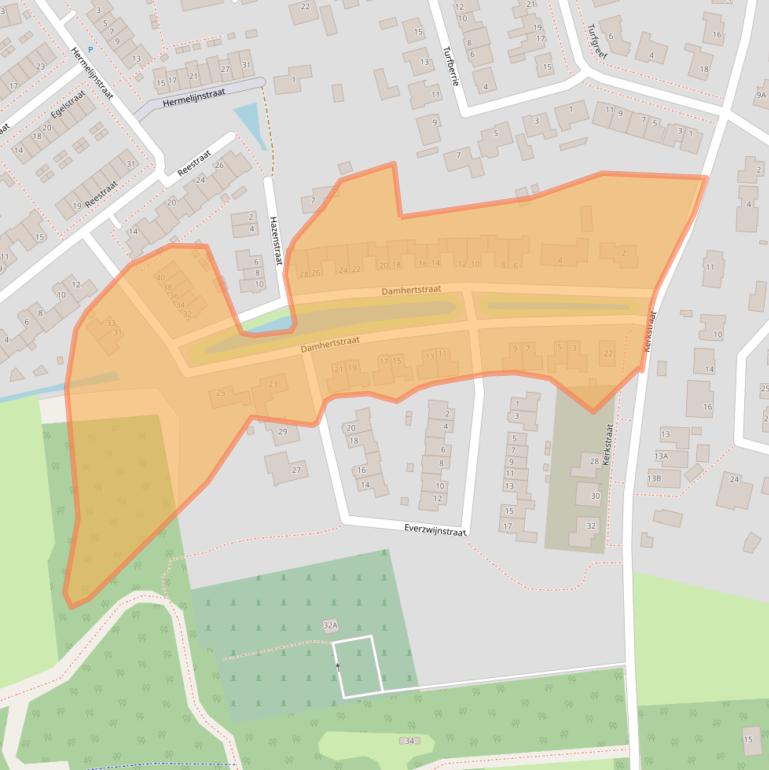 Kaart van postcodegebied 4715SN.