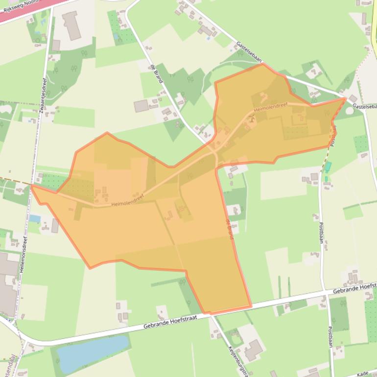 Kaart van postcodegebied 4715TC.