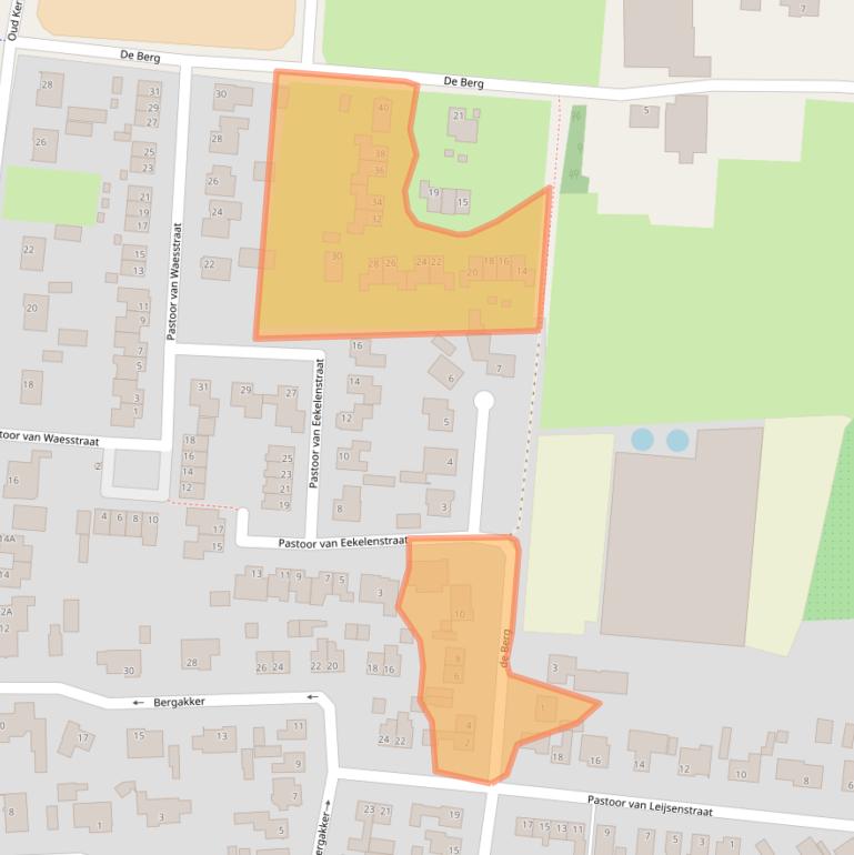 Kaart van postcodegebied 4721AH.