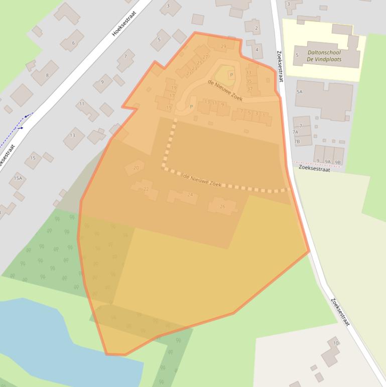 Kaart van postcodegebied 4721CA.