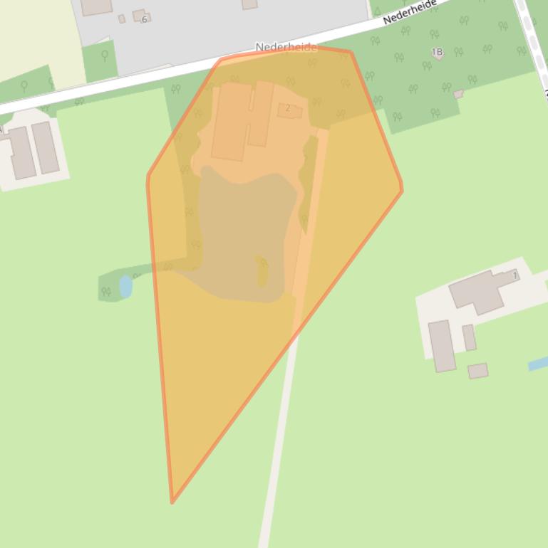 Kaart van postcodegebied 4721PB.