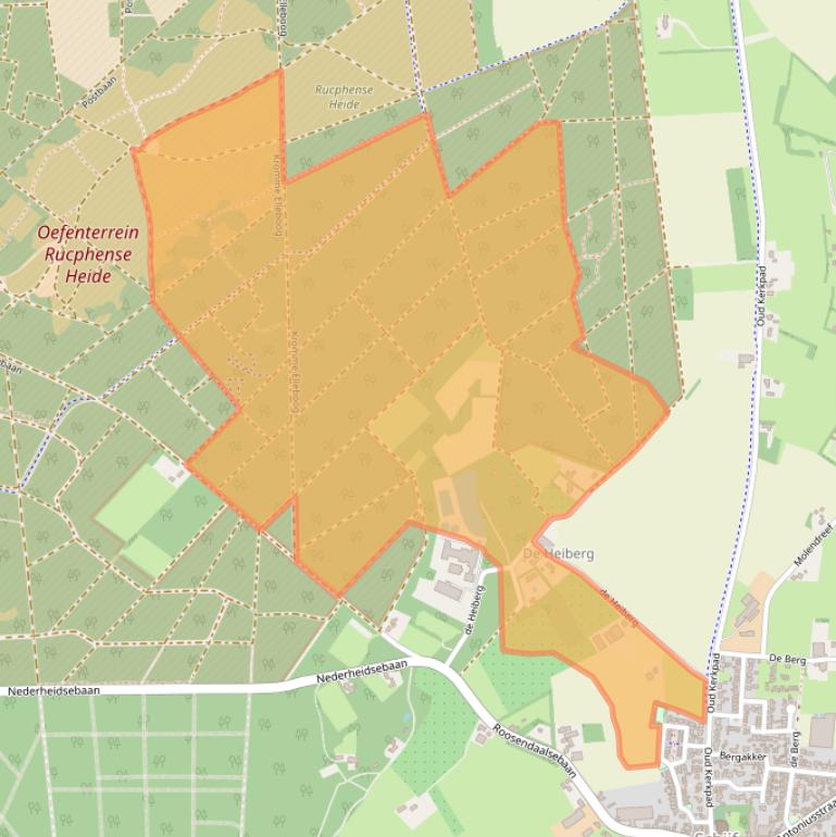 Kaart van postcodegebied 4721SJ.