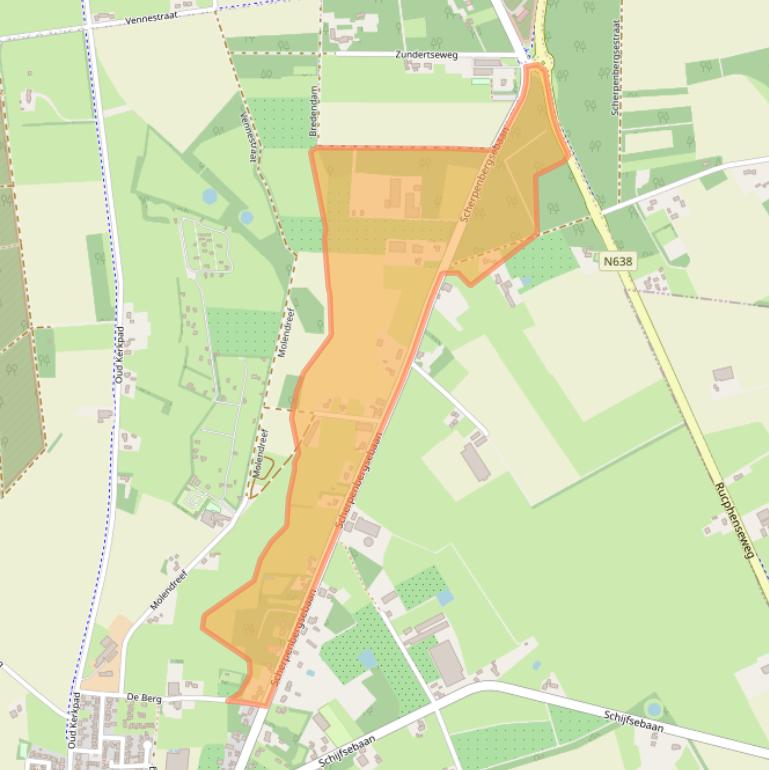 Kaart van postcodegebied 4721ST.