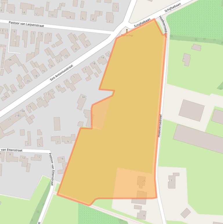 Kaart van postcodegebied 4722AW.