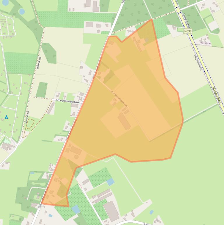 Kaart van postcodegebied 4722SB.