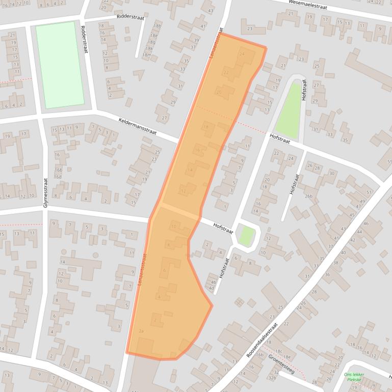 Kaart van postcodegebied 4724AM.