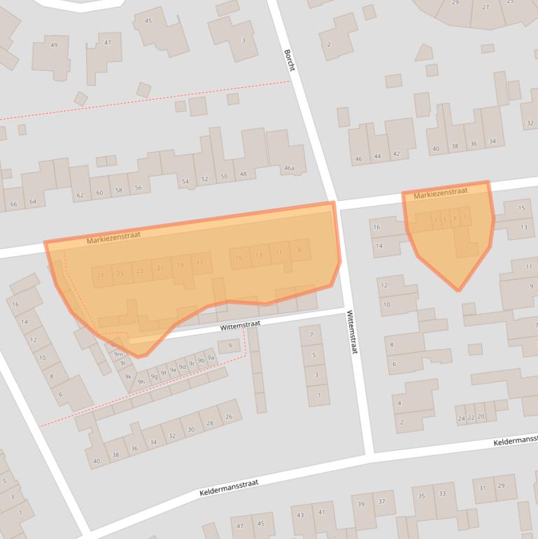Kaart van postcodegebied 4724BA.