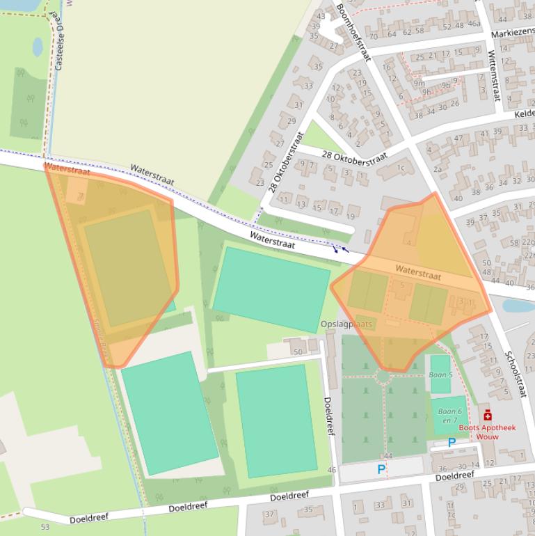 Kaart van postcodegebied 4724BG.