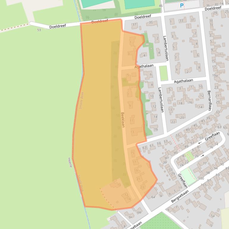 Kaart van postcodegebied 4724BM.