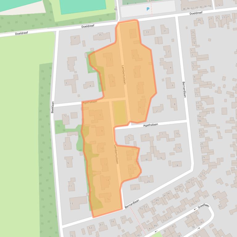 Kaart van postcodegebied 4724BN.