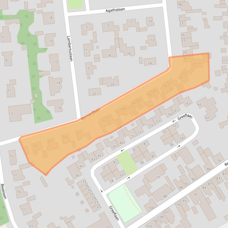 Kaart van postcodegebied 4724BS.