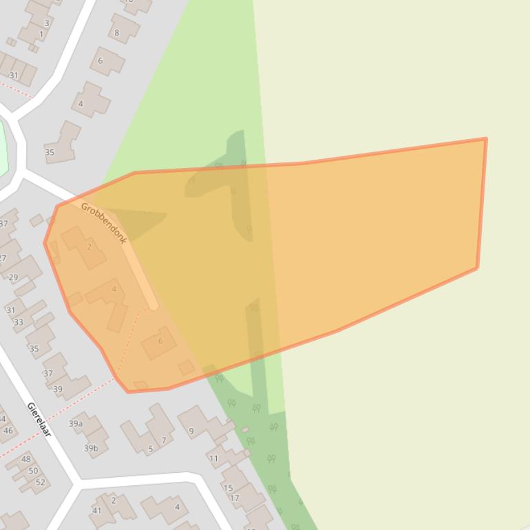 Kaart van postcodegebied 4724CV.