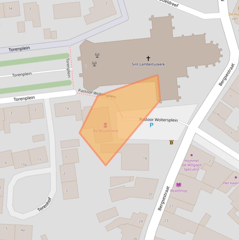 Kaart van postcodegebied 4724CZ.