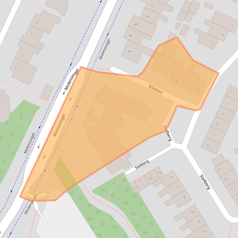 Kaart van postcodegebied 4724DL.