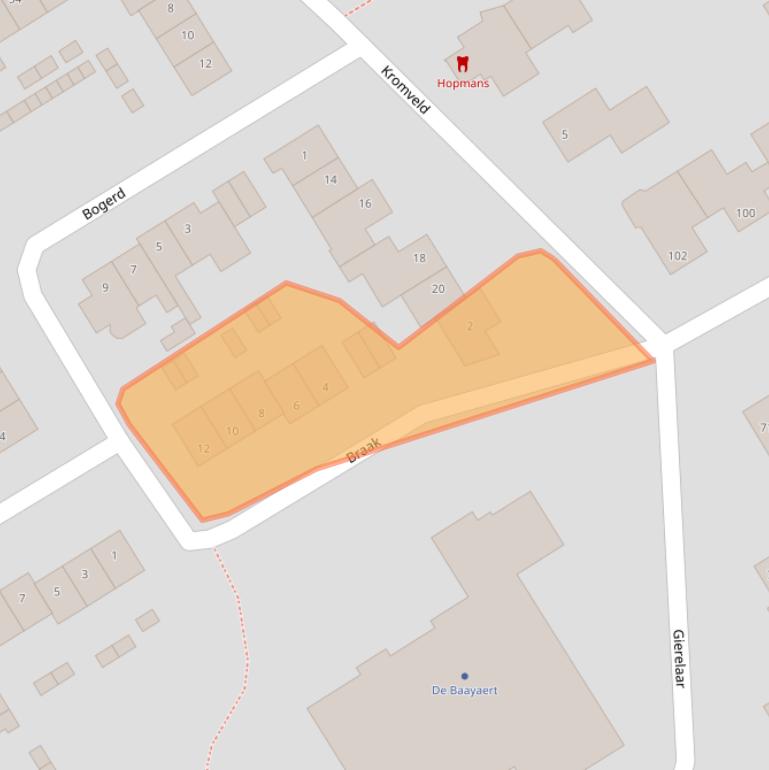 Kaart van postcodegebied 4724DR.