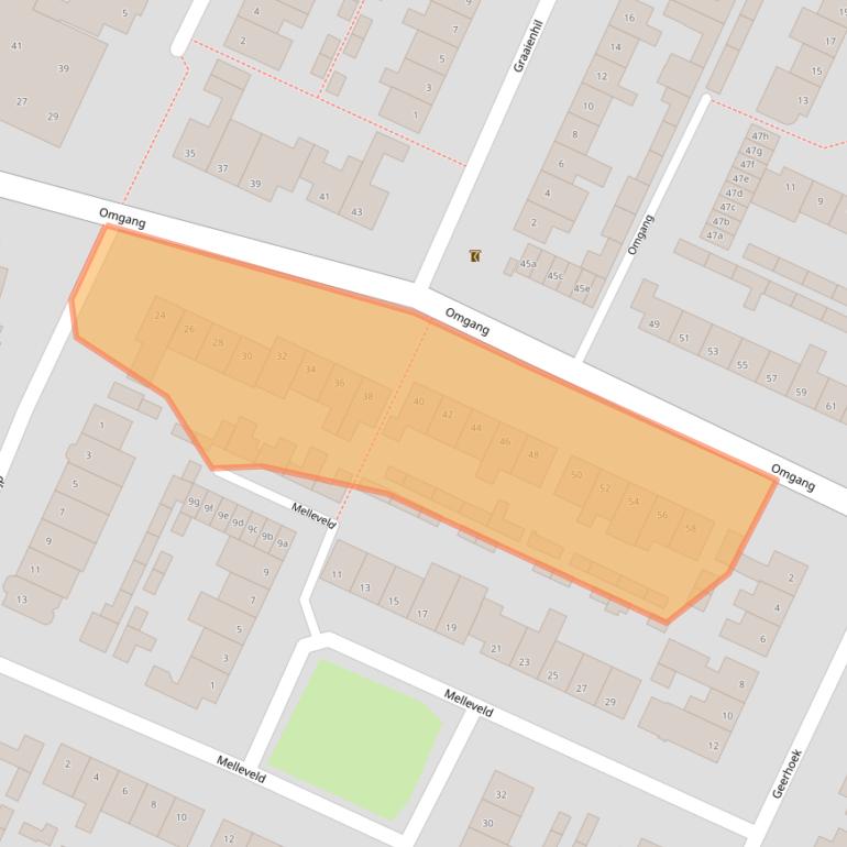 Kaart van postcodegebied 4724ER.