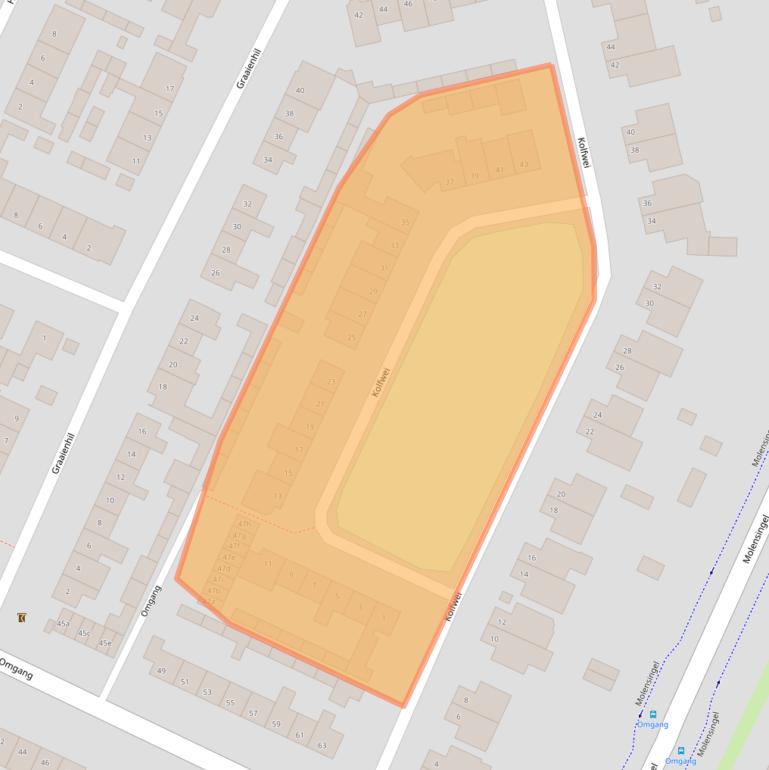 Kaart van postcodegebied 4724ES.