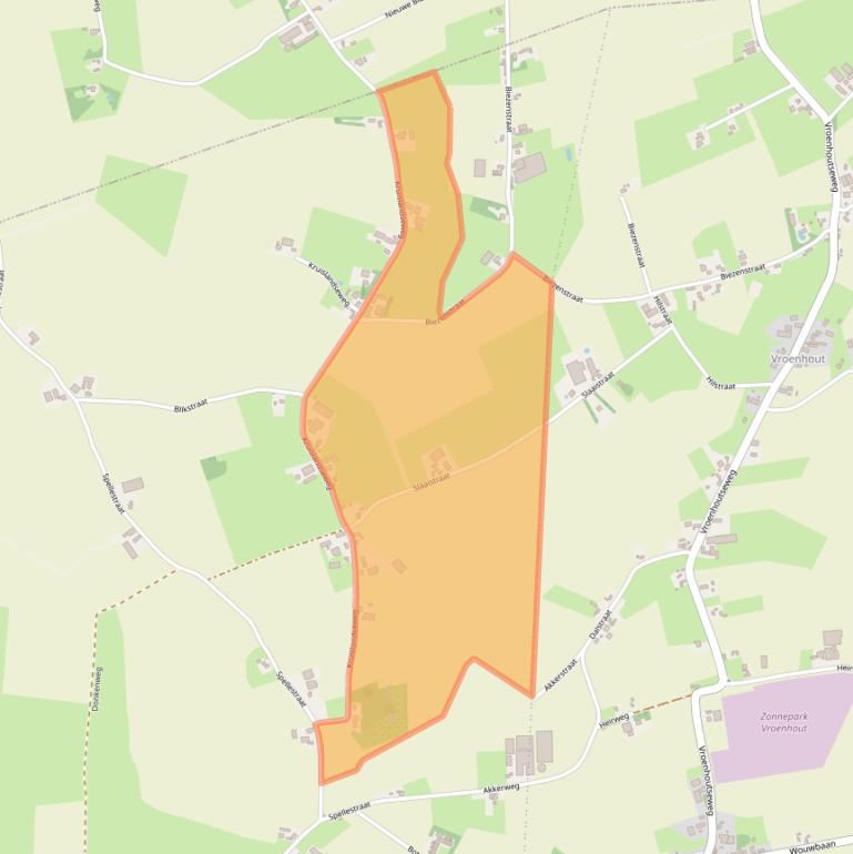 Kaart van postcodegebied 4724SM.