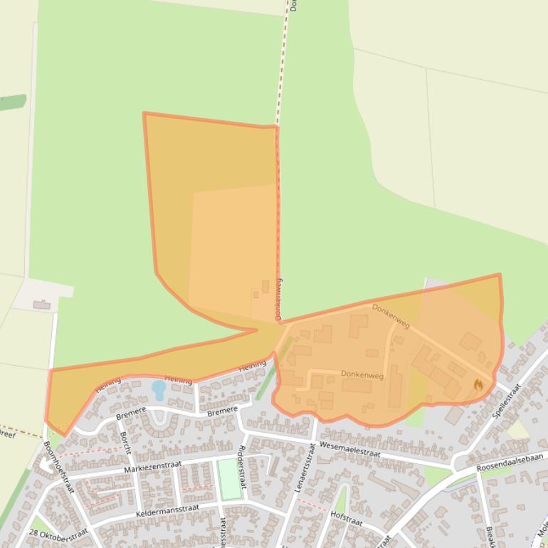 Kaart van postcodegebied 4724SN.