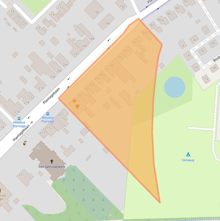 Kaart van postcodegebied 4725AB.