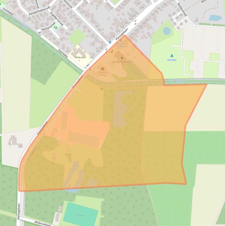 Kaart van postcodegebied 4725AC.