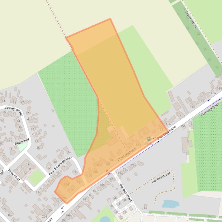 Kaart van postcodegebied 4725AE.