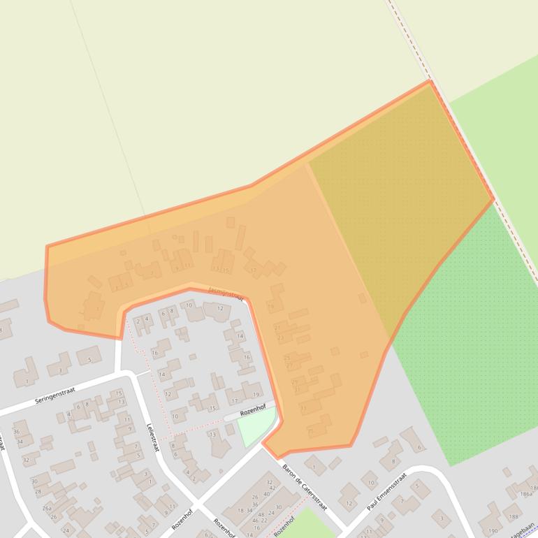 Kaart van postcodegebied 4725AS.