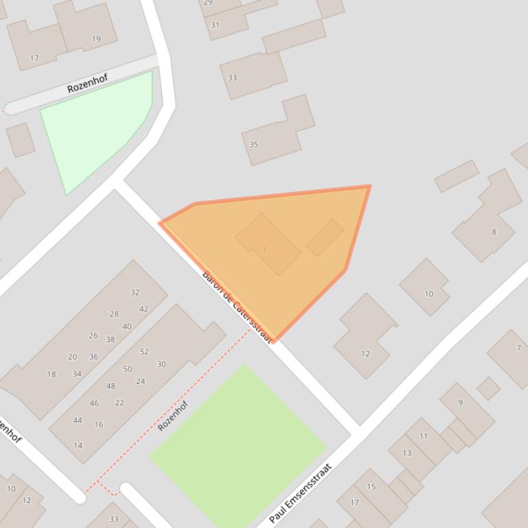 Kaart van postcodegebied 4725AX.