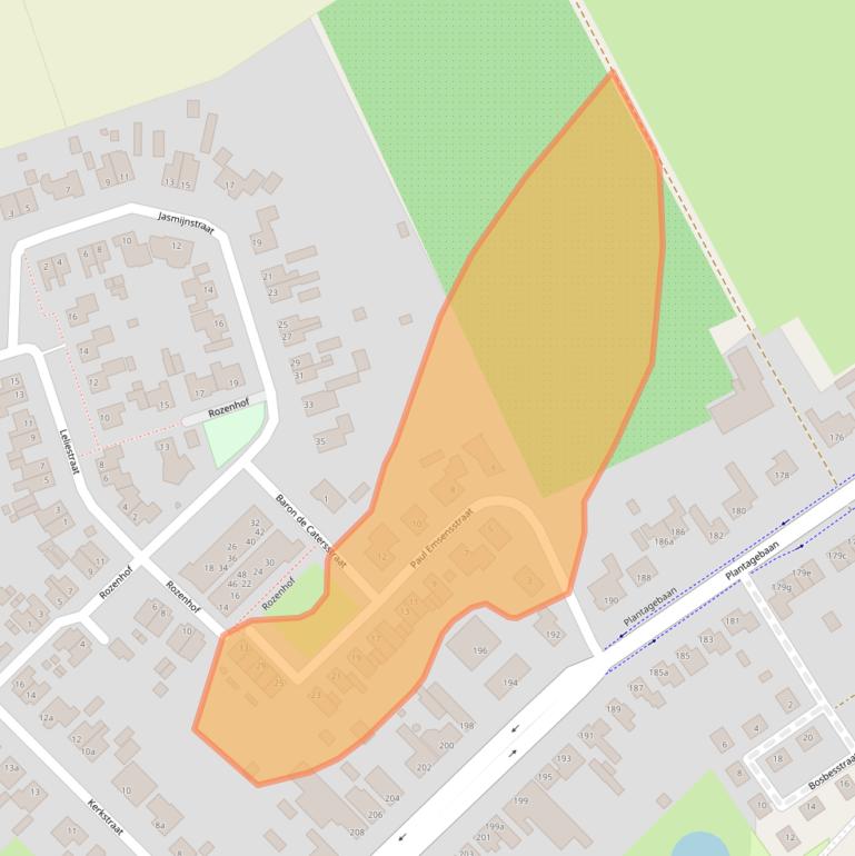 Kaart van postcodegebied 4725BD.