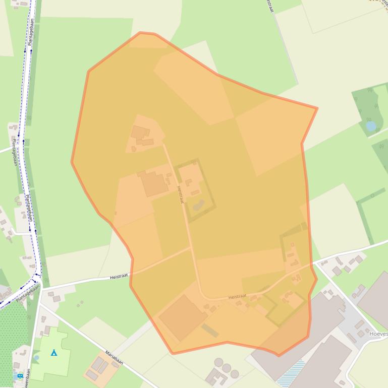 Kaart van postcodegebied 4725SE.