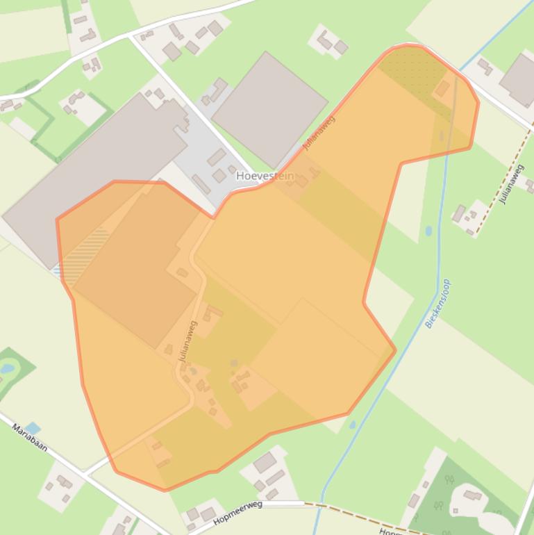 Kaart van postcodegebied 4725SJ.