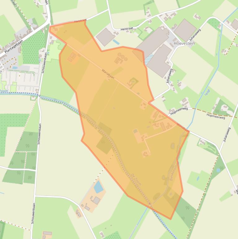 Kaart van postcodegebied 4725SK.