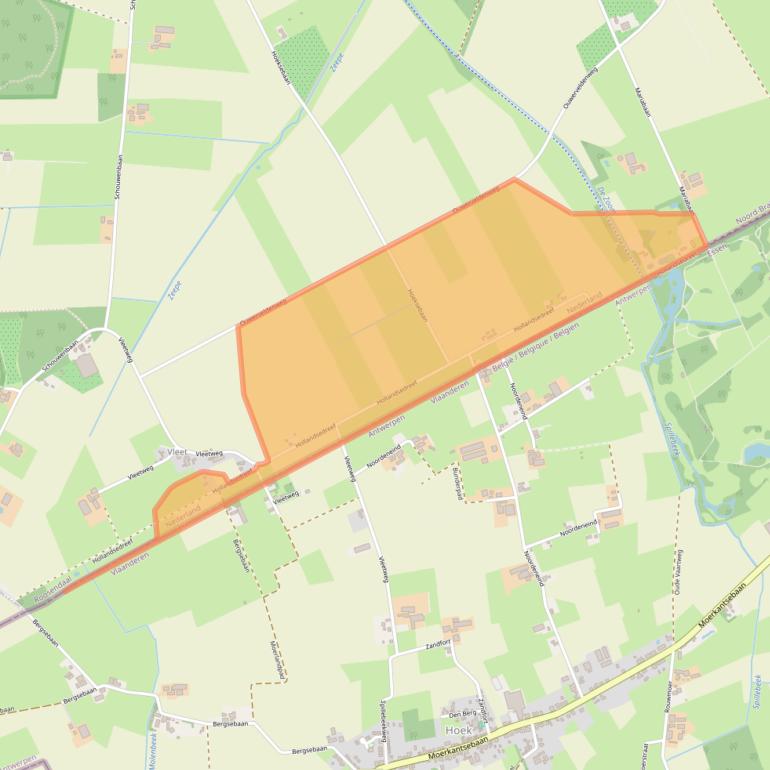 Kaart van postcodegebied 4725SM.