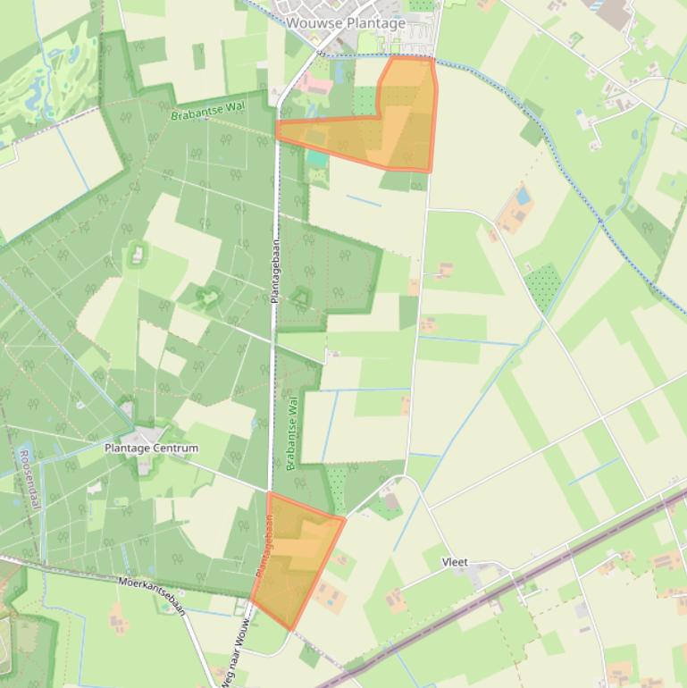 Kaart van postcodegebied 4725SP.