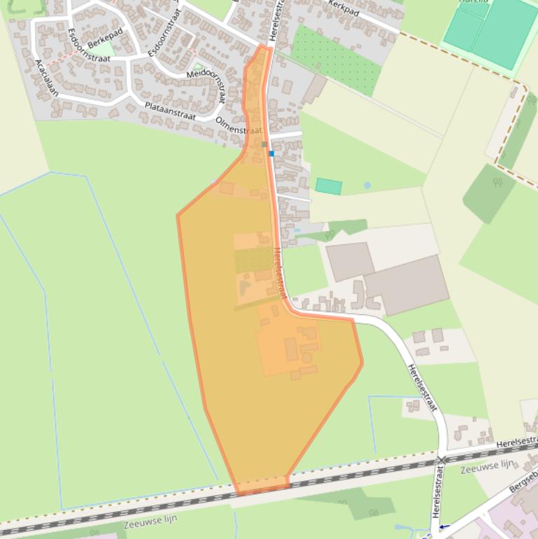 Kaart van postcodegebied 4726AB.