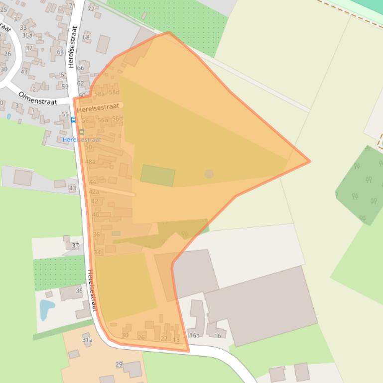 Kaart van postcodegebied 4726AE.