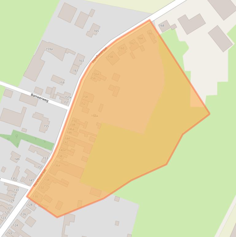 Kaart van postcodegebied 4726AJ.