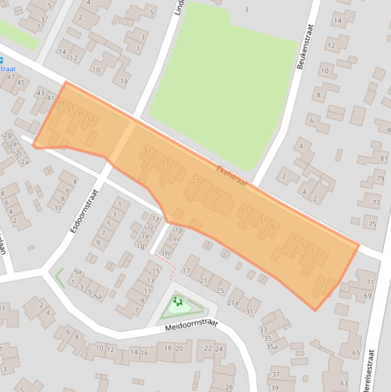 Kaart van postcodegebied 4726AN.