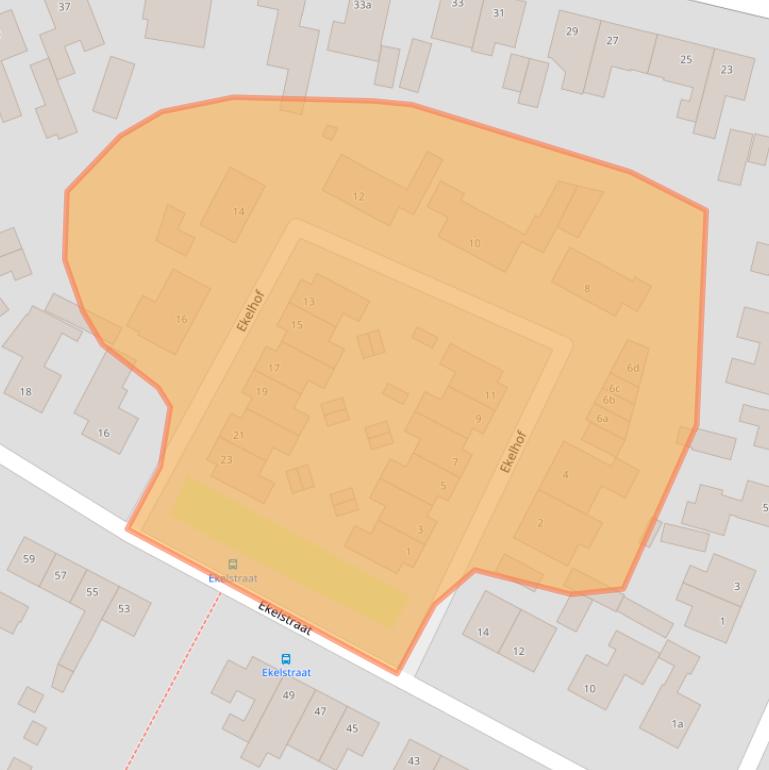 Kaart van postcodegebied 4726AS.