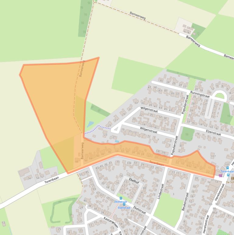 Kaart van postcodegebied 4726AX.