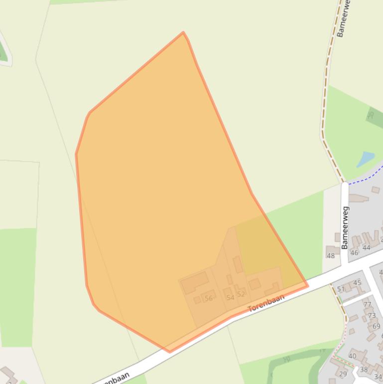 Kaart van postcodegebied 4726AZ.