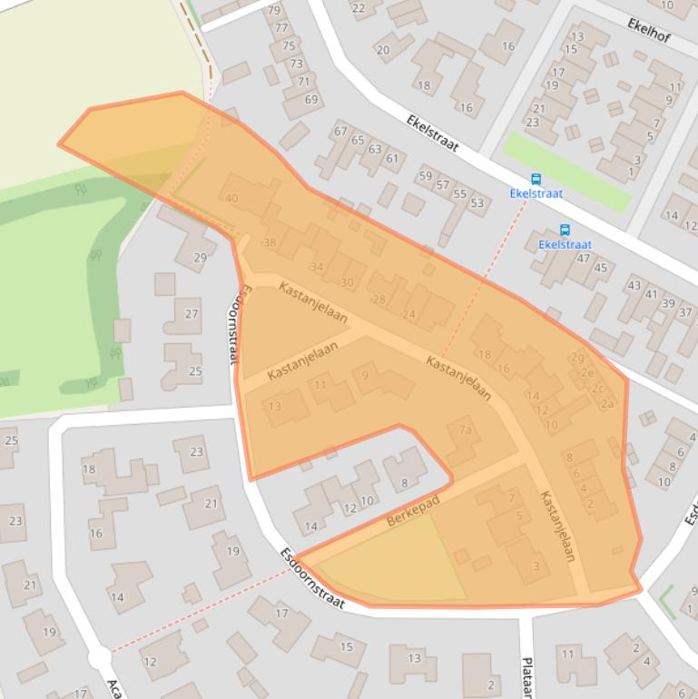 Kaart van postcodegebied 4726BP.