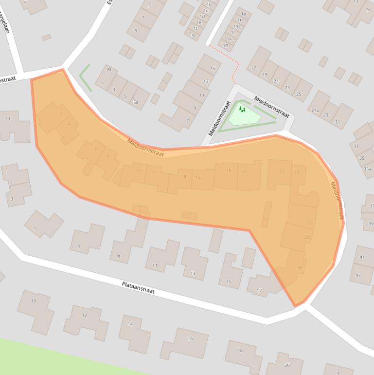 Kaart van postcodegebied 4726BT.