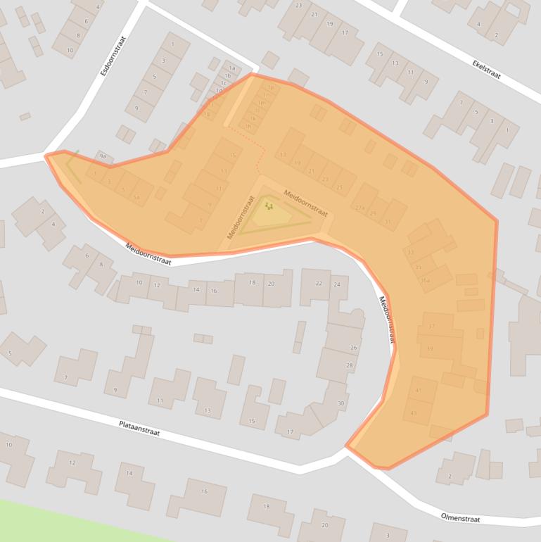 Kaart van postcodegebied 4726BV.