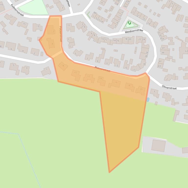 Kaart van postcodegebied 4726BW.