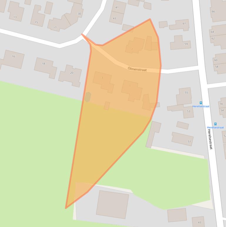 Kaart van postcodegebied 4726BZ.