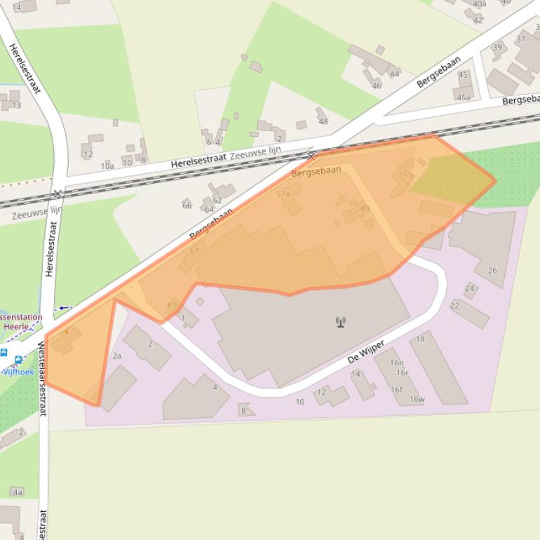 Kaart van postcodegebied 4726SC.