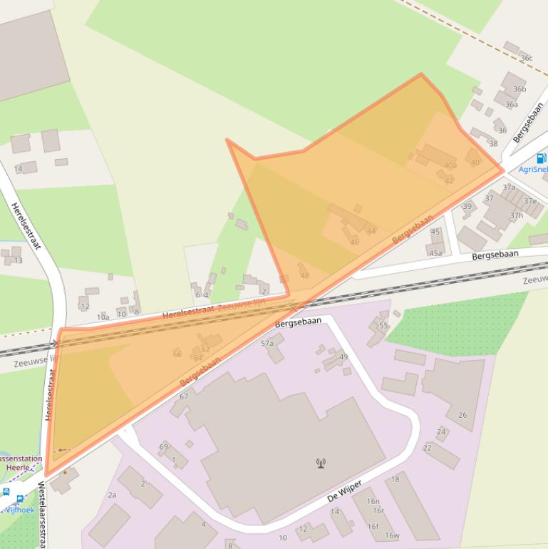 Kaart van postcodegebied 4726SG.