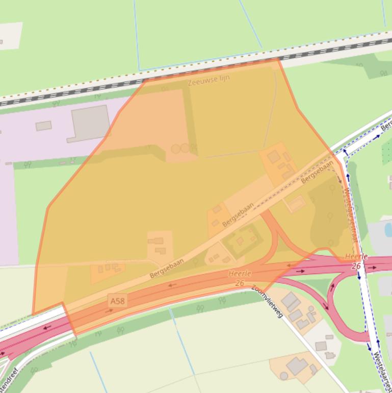 Kaart van postcodegebied 4726SH.